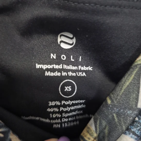 Noli Tropical Floral Leaf Leggings Size XS - Picture 7 of 13